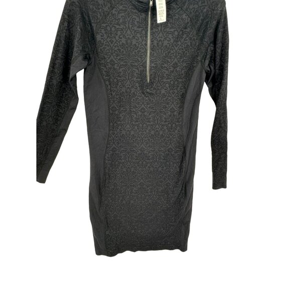 Fabletics Half Zip Patterned Womens Ivy Mini Dress Size S‎ Witchy Goth Grunge - Picture 7 of 8